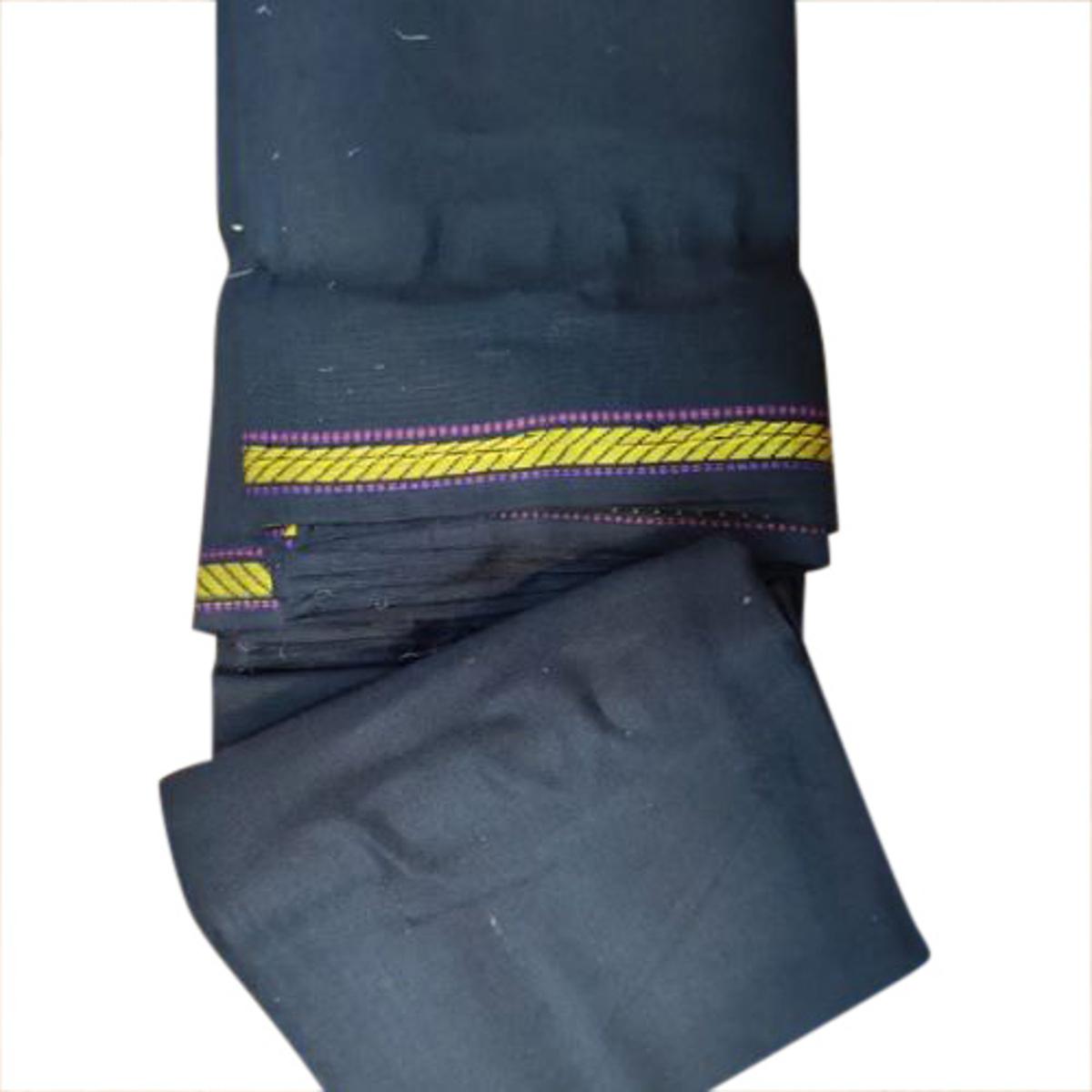 Baishakhi black colour lungi 100% linen soft and comfortable