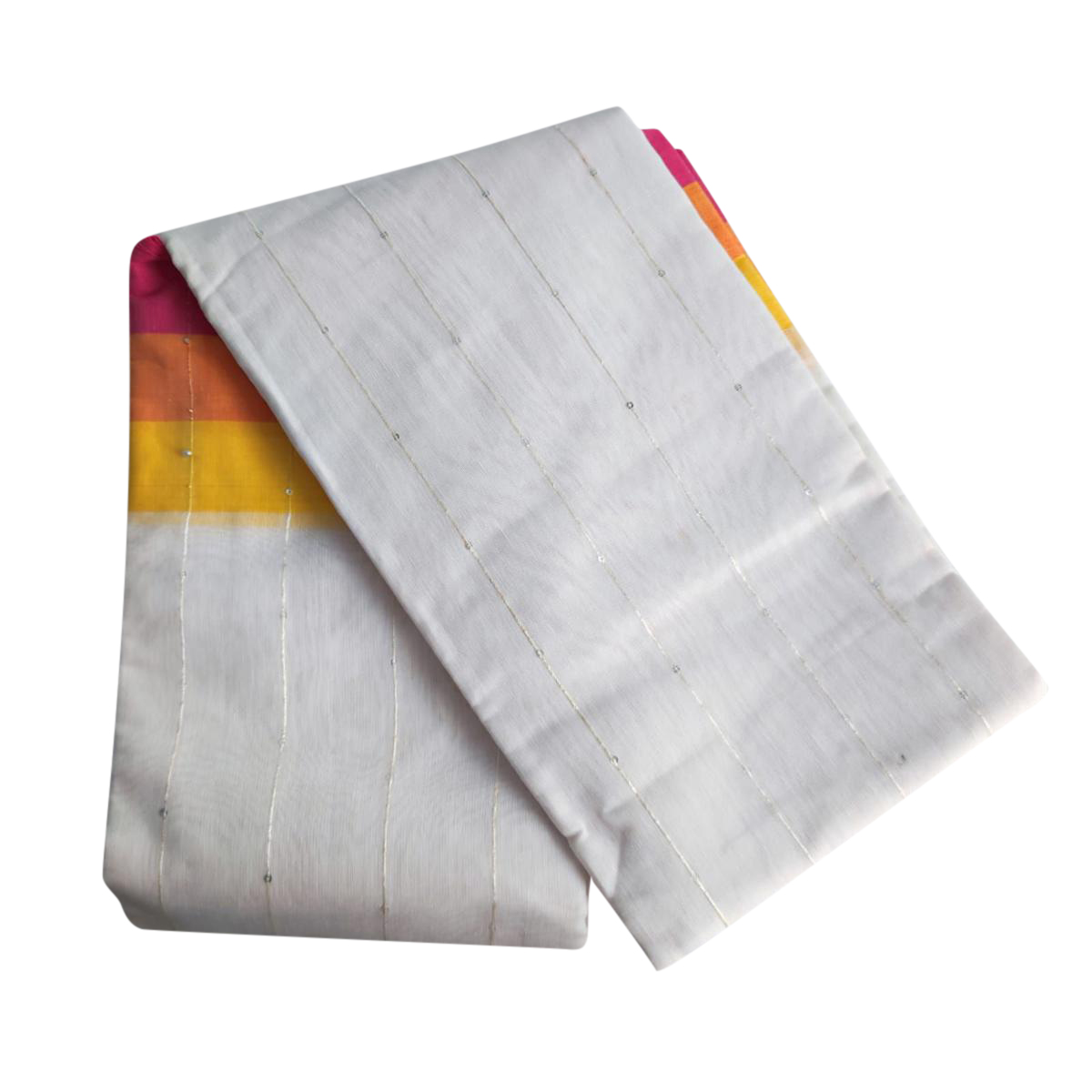 One Colour Flat Than Saree without blous pieces for women