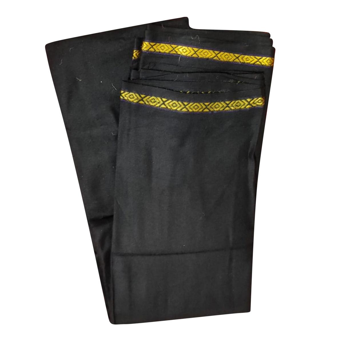 Boishakhi black lungi 100% linen 5 hands